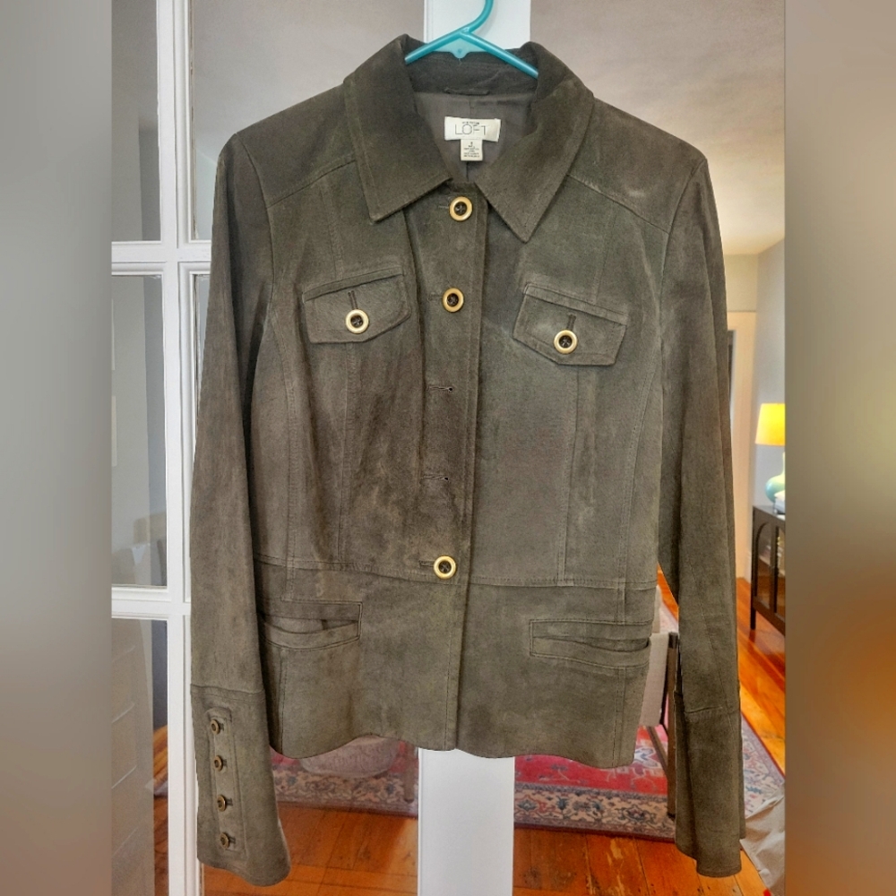 Suede jacket, size 6